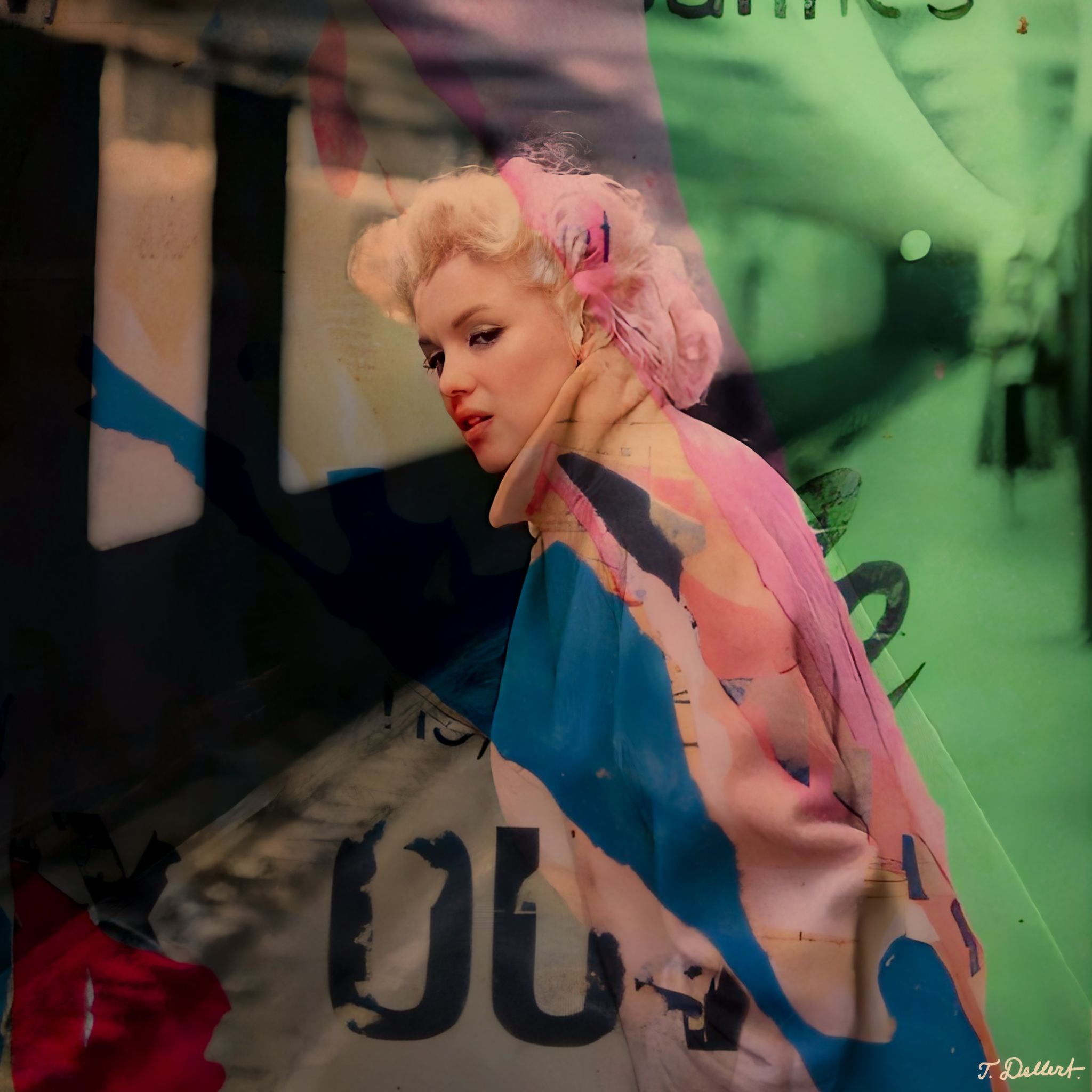 Monroe waiting for her train